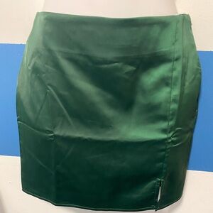 NWT VICI green mini skirt XS